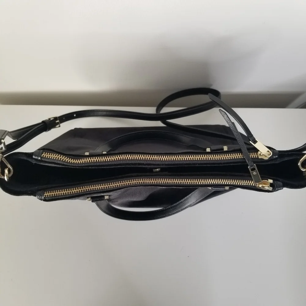 Kate Spade Black Velvet Mini Kona Satchel